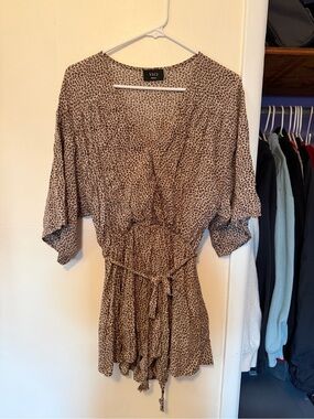 VICI Leopard Print Romper (Small)